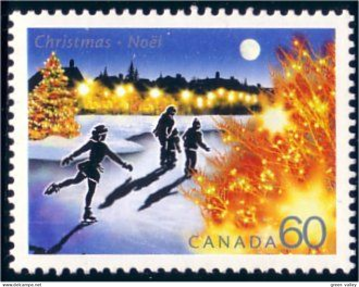 Patinage Skating Noel Christmas MNH ** Neuf SC (C19-23d) - Kunstschaatsen