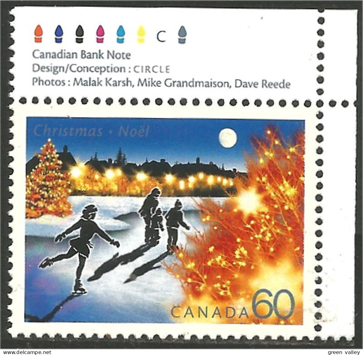 Canada Patinage Skating Noel Christmas MNH ** Neuf SC (C19-23ura) - Nuevos