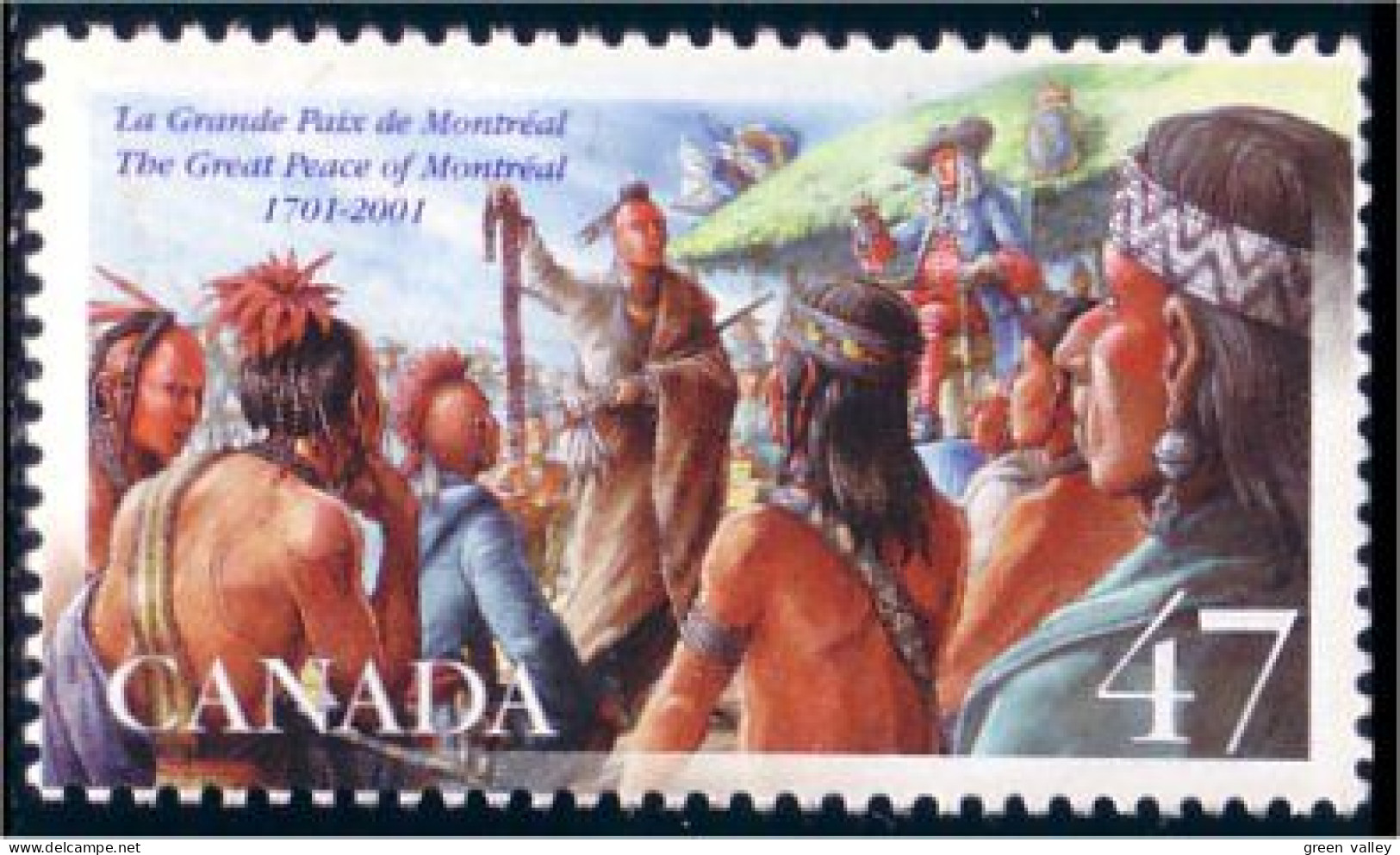 Canada Paix Indienne Great Peace MNH ** Neuf SC (C19-15c) - Indiens D'Amérique