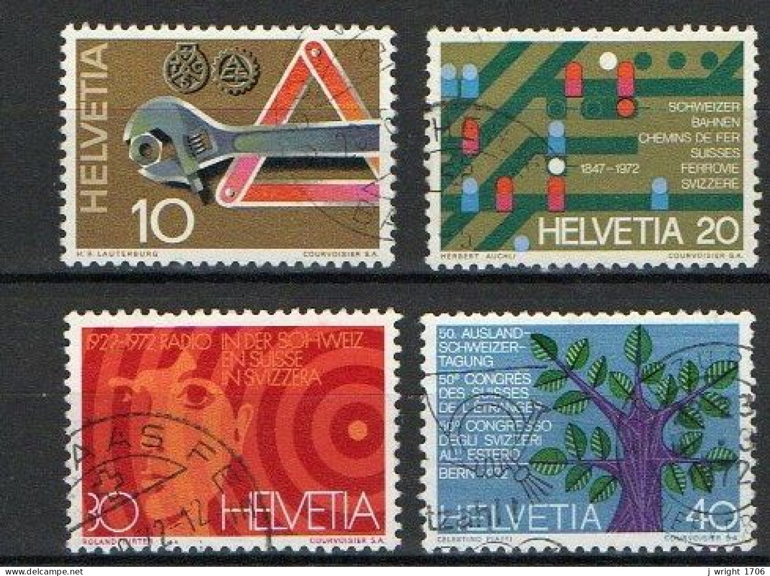 Switzerland, 1972, Publicity Issue, Set, USED - Used Stamps