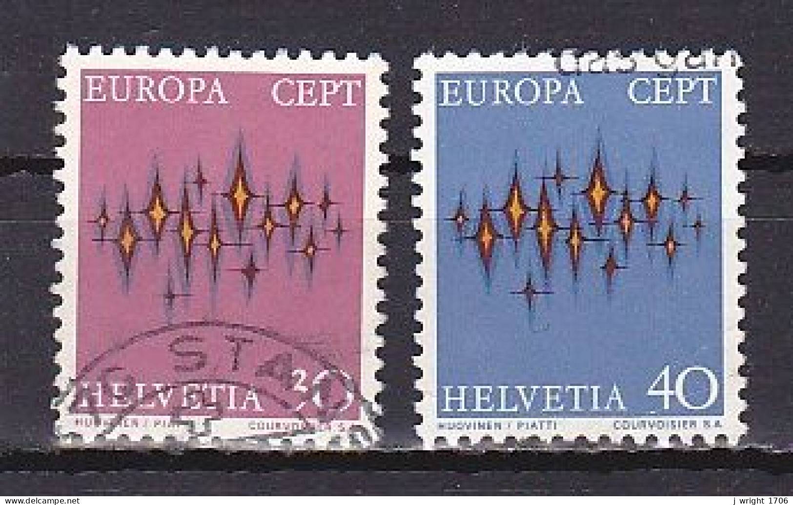 Switzerland, 1972, Europa CEPT, Set, USED - Usati