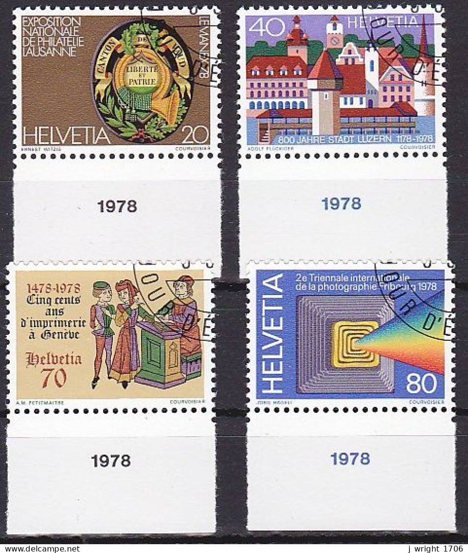 Switzerland, 1978, Publicity Issue, Set, CTO - Used Stamps