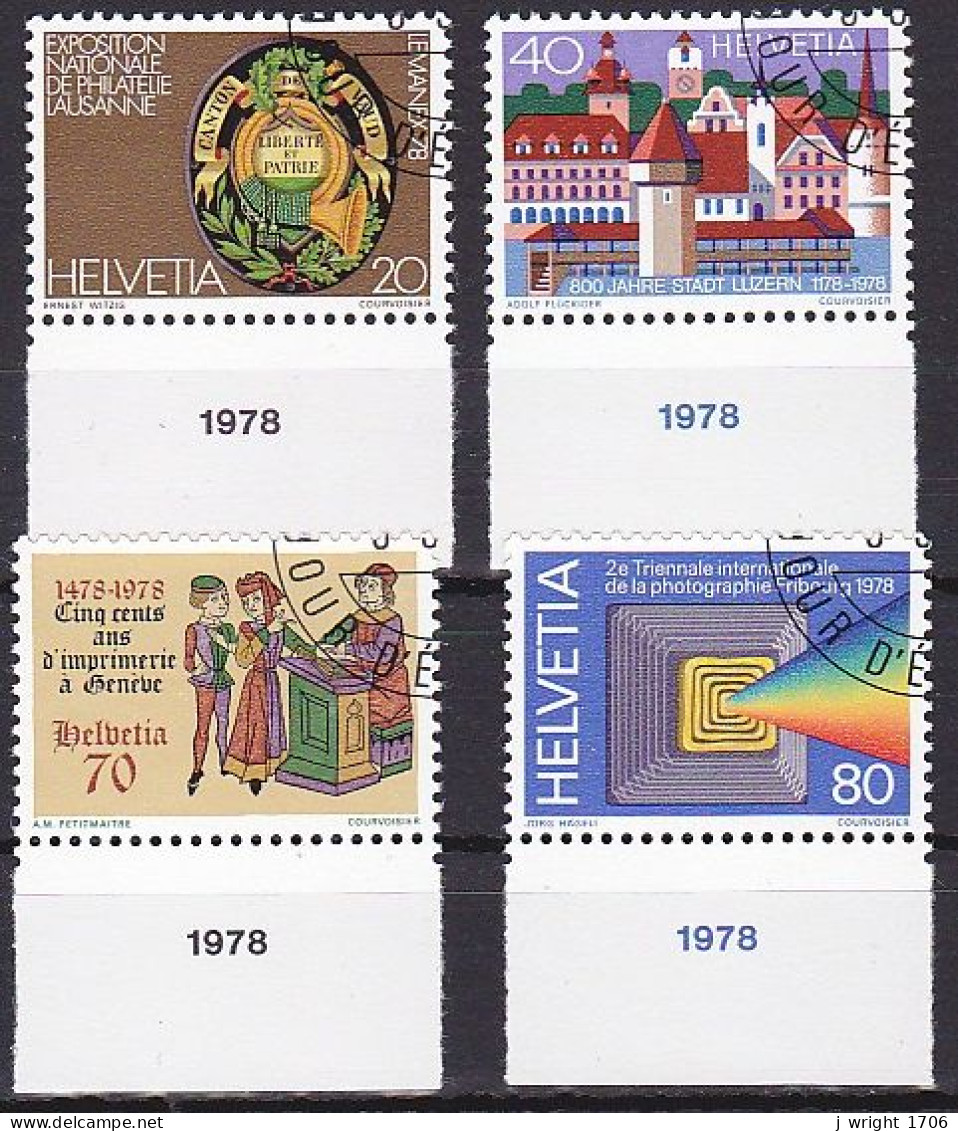 Switzerland, 1978, Publicity Issue, Set, CTO - Gebraucht