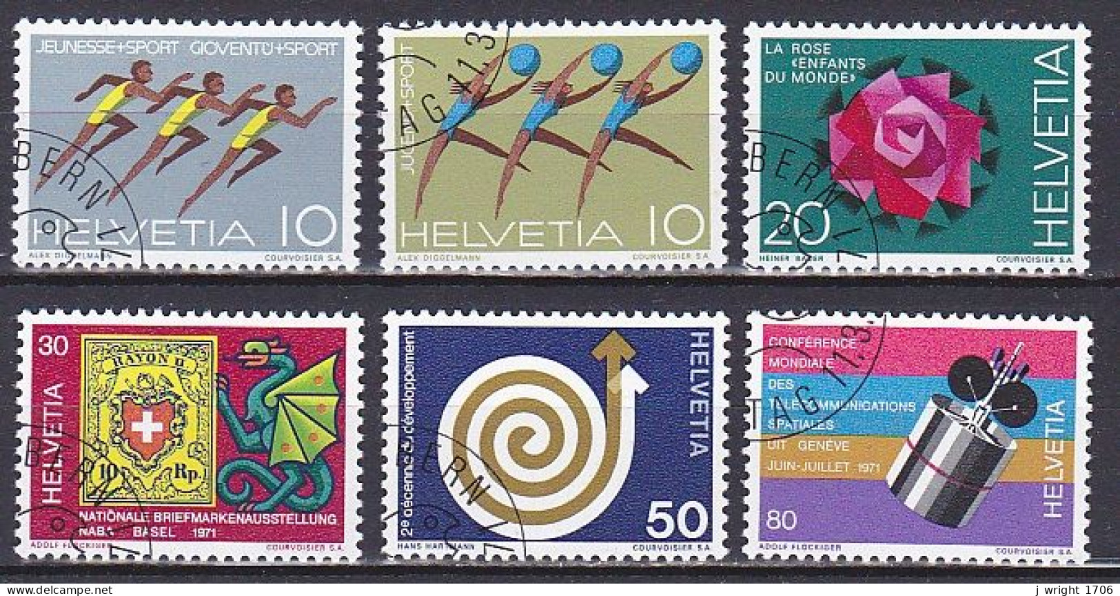 Switzerland, 1971, Publicity Issue, Set, CTO - Used Stamps