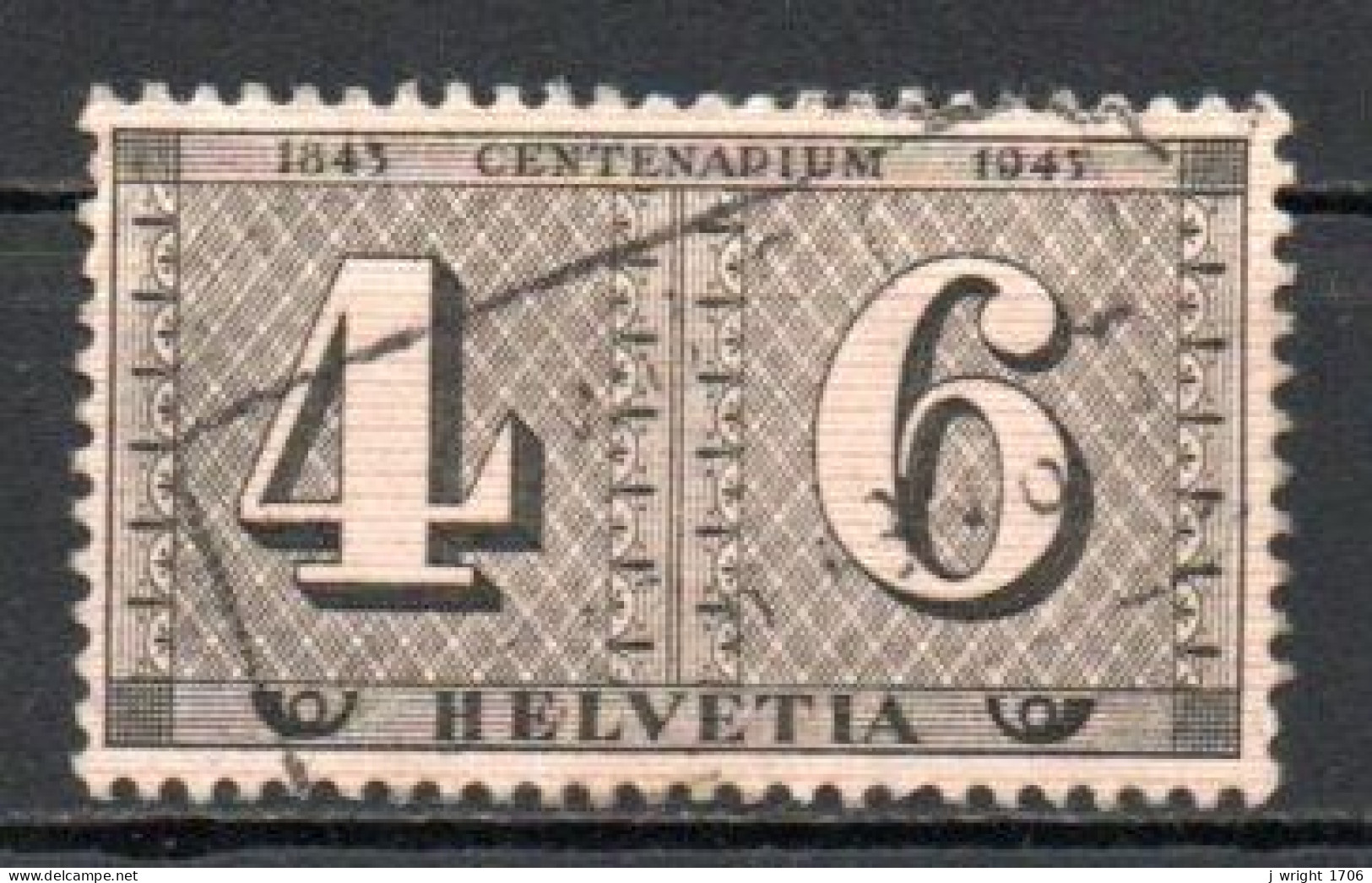 Switzerland, 1943, Swiss Stamps 100th Anniv, 4 + 6c, USED - Oblitérés