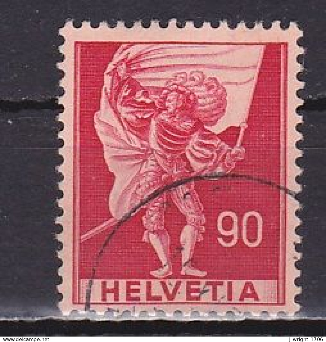 Switzerland, 1941, Historical Images/Standard-bearer, 90c, USED - Used Stamps