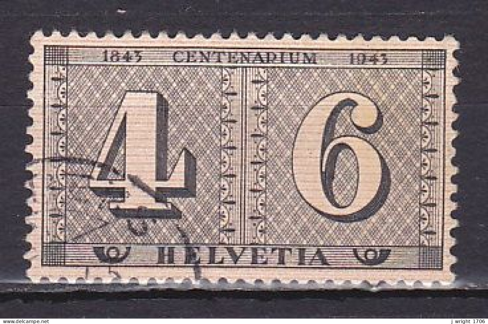Switzerland, 1943, Swiss Stamps 100th Anniv, 4 + 6c, USED - Used Stamps
