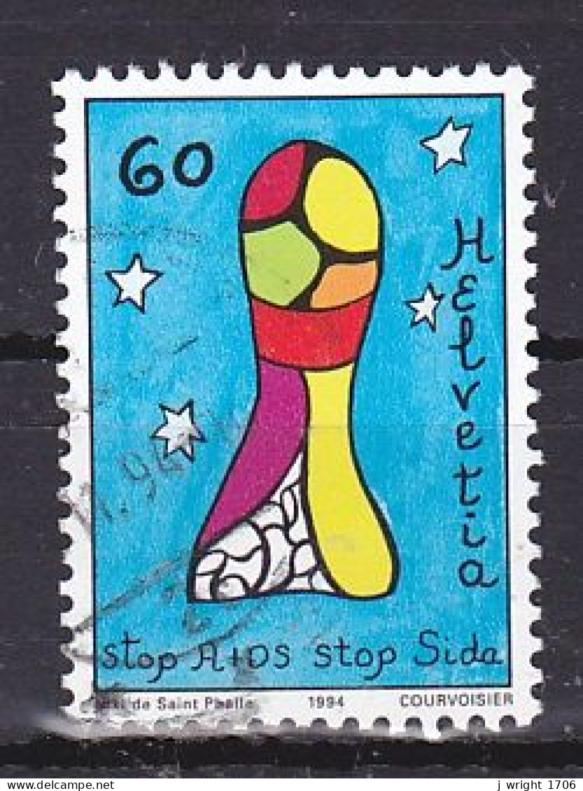 Switzerland, 1994, Anti AIDS Campaign, 60c, USED - Oblitérés