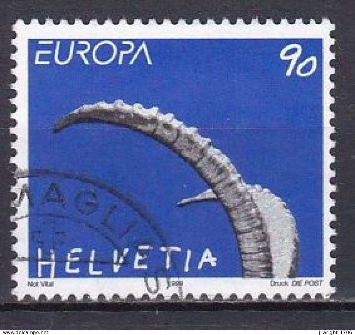 Switzerland, 1999, Europa CEPT, 90c, USED - Used Stamps