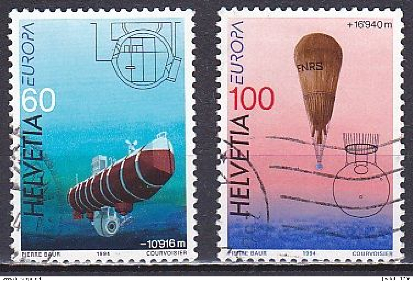 Switzerland, 1994, Europa CEPT, Set, USED - Used Stamps