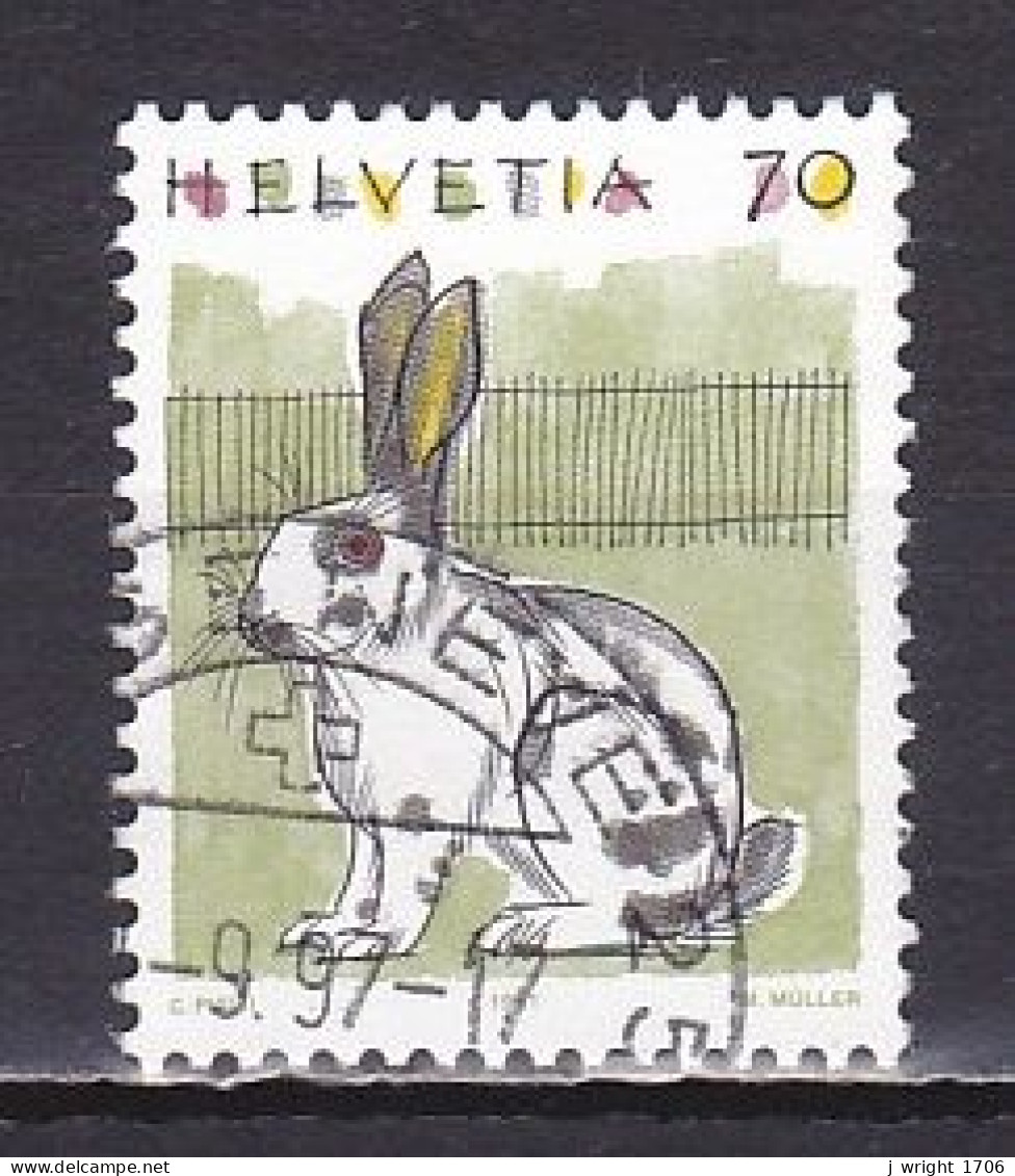 Switzerland, 1991, Animals/Rabbit, 70c, USED - Gebruikt