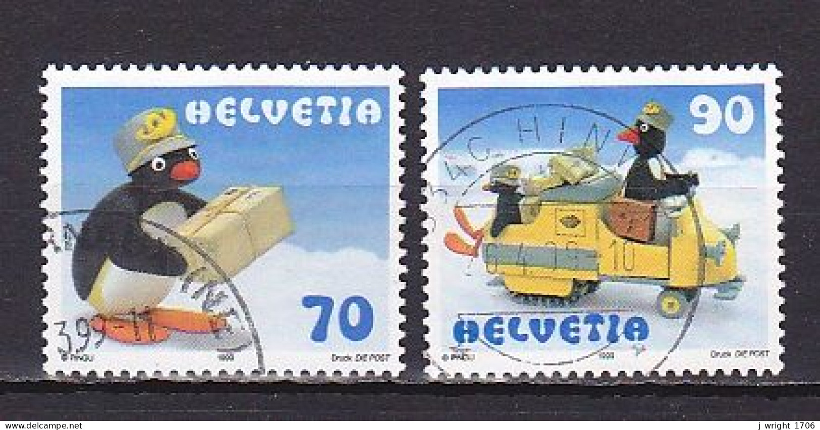Switzerland, 1999, Pingu, Set, USED - Used Stamps
