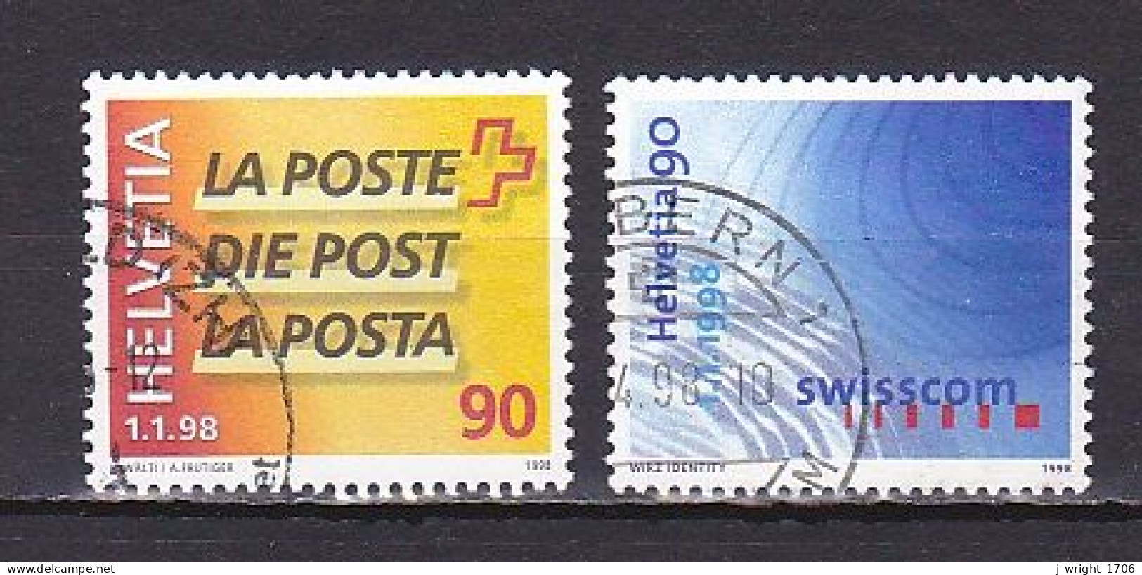 Switzerland, 1998, Post & Swisscom, Set, USED - Used Stamps