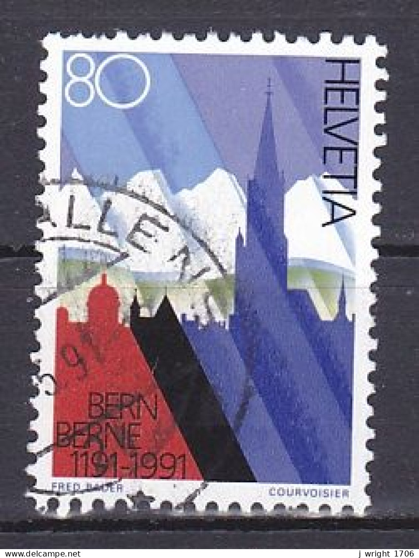 Switzerland, 1991, Bern 800th Anniv, 80c, USED - Used Stamps