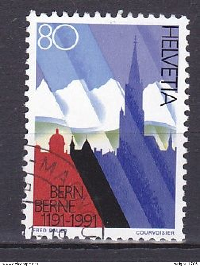 Switzerland, 1991, Bern 800th Anniv, 80c, USED - Usati