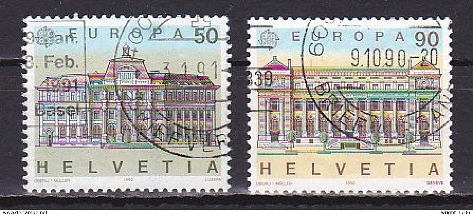 Switzerland, 1990, Europa CEPT, Set, USED - Used Stamps