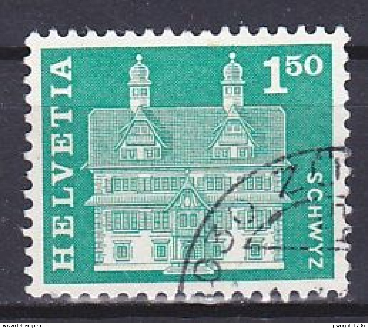 Switzerland, 1960, Monuments/Schwyz, 1.50Fr, USED - Usati