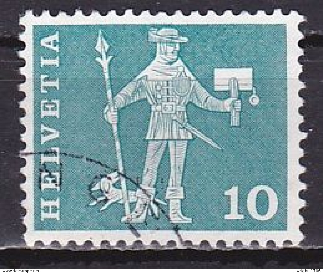 Switzerland, 1960, Postal History/Schwyz Messenger, 10c, USED - Gebruikt