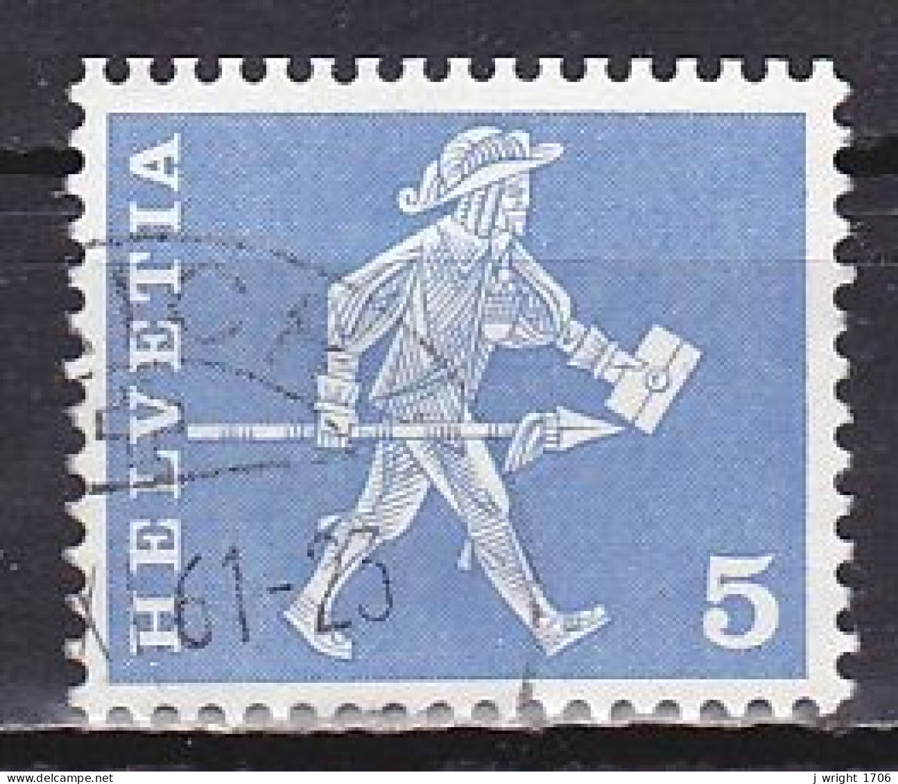 Switzerland, 1960, Postal History/Freiburg Messenger, 5c, USED - Gebruikt