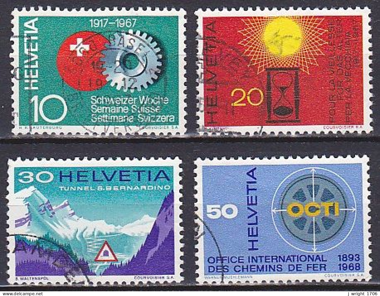 Switzerland, 1967, Publicity Issue, Set, USED - Oblitérés