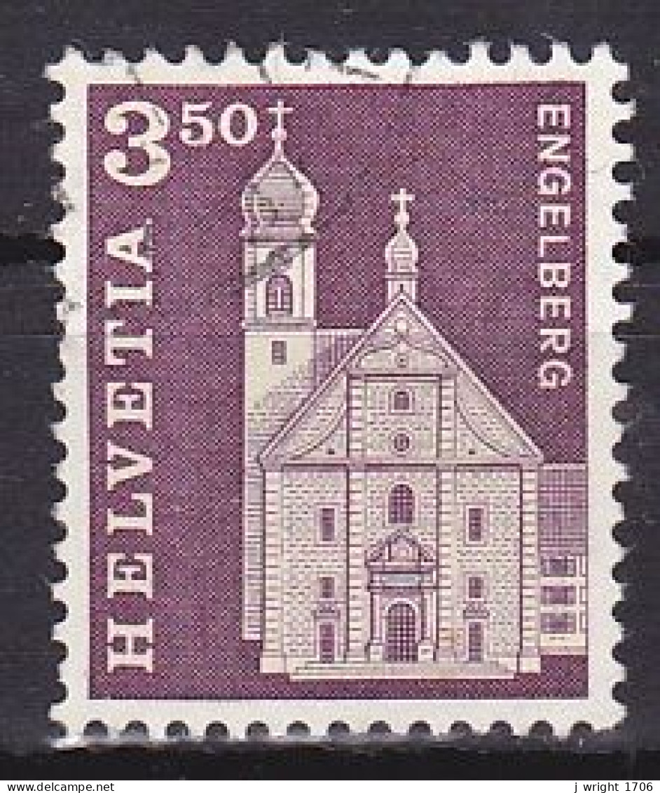 Switzerland, 1967, Monuments/Engelberg, 3,50Fr, USED - Used Stamps