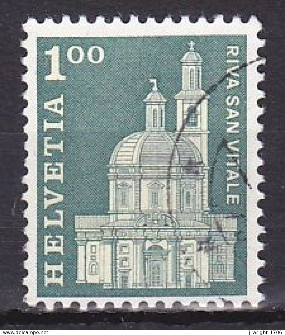 Switzerland, 1968, Monuments/Riva San Vitale, 1.00Fr, USED - Oblitérés