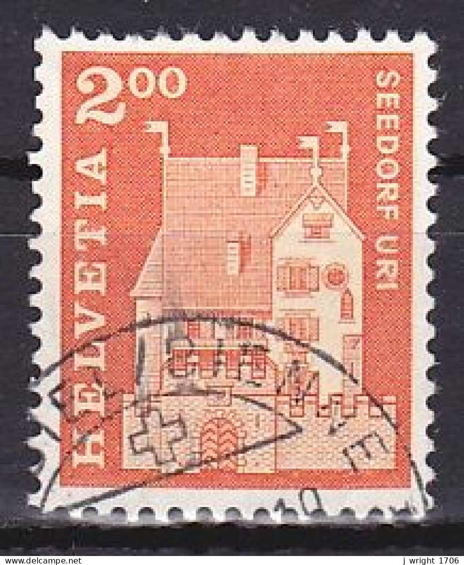 Switzerland, 1967, Monuments/Seedorf, 2.00Fr, USED - Gebraucht