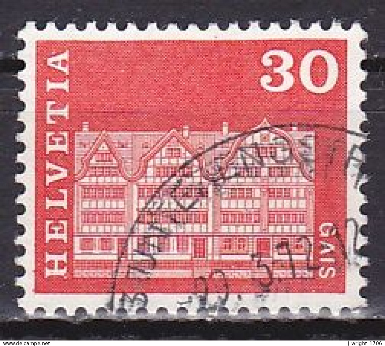 Switzerland, 1968, Monuments/Gais, 30c, USED - Used Stamps