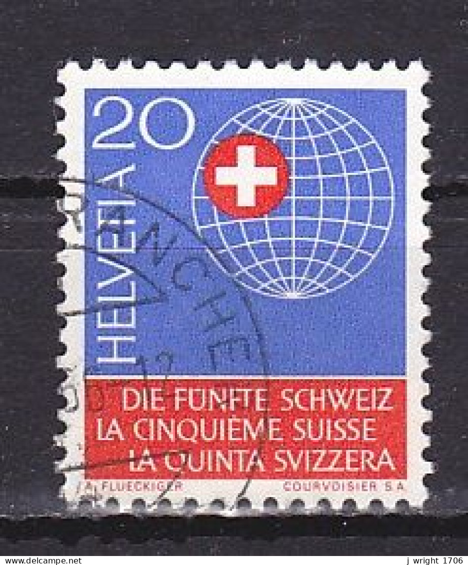 Switzerland, 1966, Society Of Swiss Abroad, 20c, USED - Gebruikt