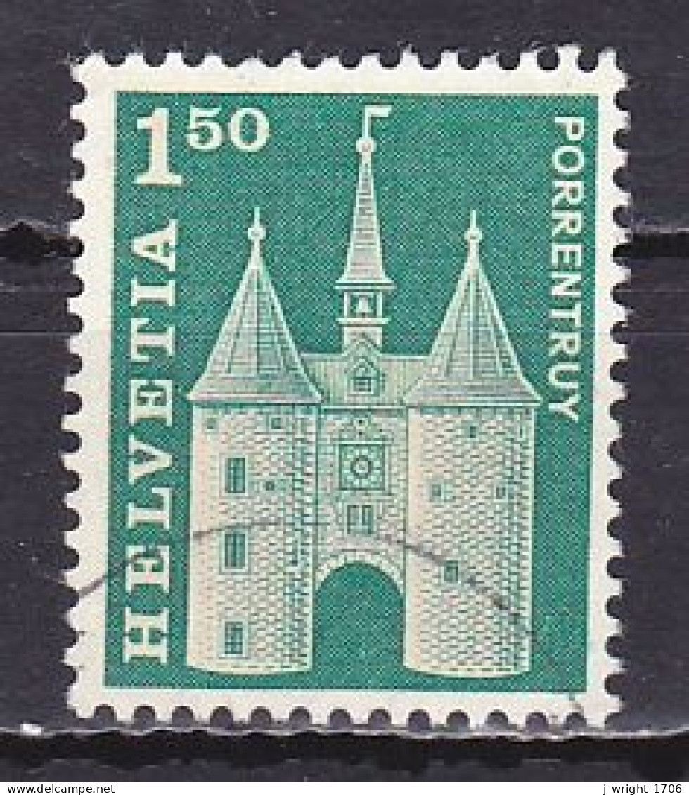 Switzerland, 1968, Monuments/Porrentruy, 1.50Fr, USED - Used Stamps