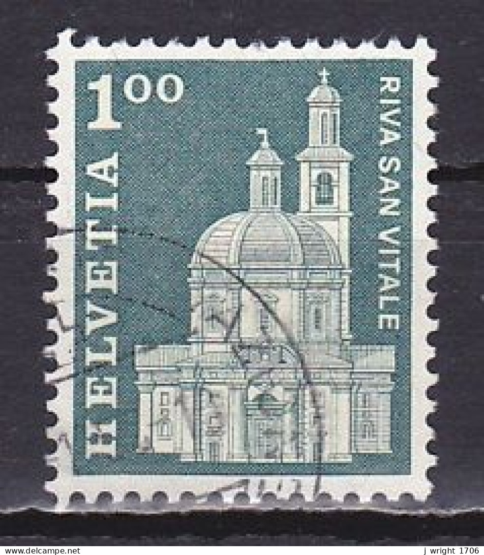 Switzerland, 1968, Monuments/Riva San Vitale, 1.00Fr, USED - Used Stamps