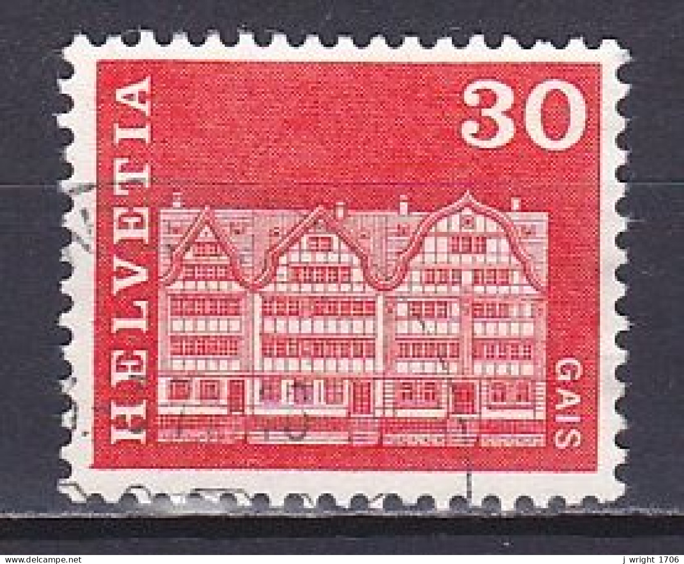 Switzerland, 1968, Monuments/Gais, 30c, USED - Gebruikt