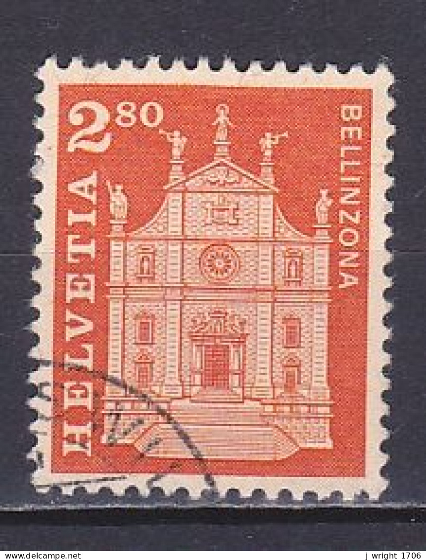 Switzerland, 1963, Monuments/Bellinzona, 2.80Fr, USED - Oblitérés