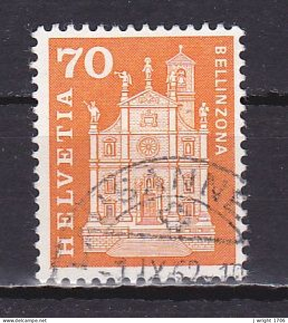 Switzerland, 1960, Monuments/Bellinzona, 70c, USED - Used Stamps