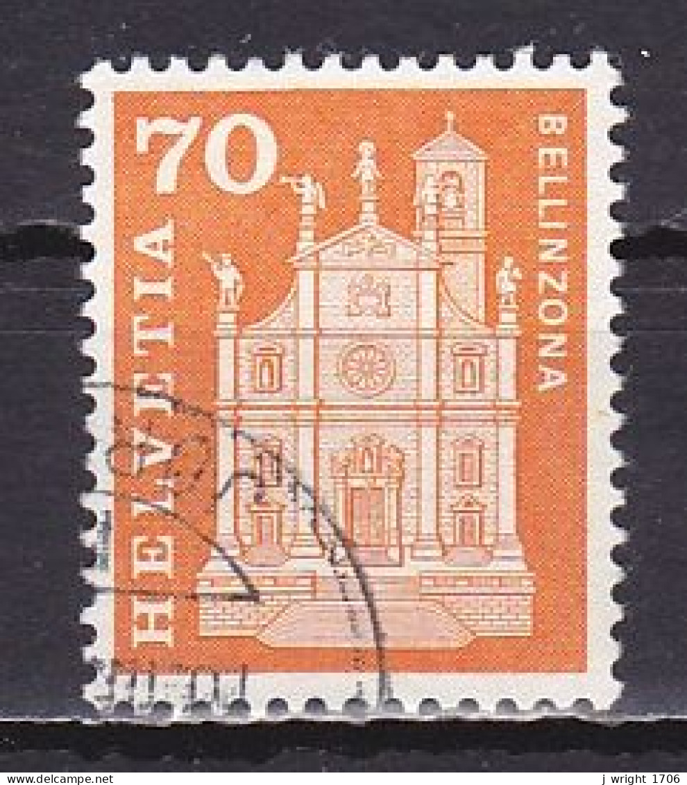 Switzerland, 1960, Monuments/Bellinzona, 70c, USED - Used Stamps