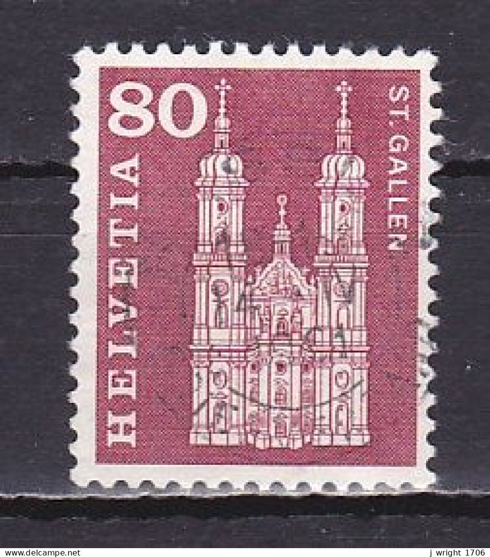 Switzerland, 1960, Monuments/St. Gallen, 80c, USED - Used Stamps