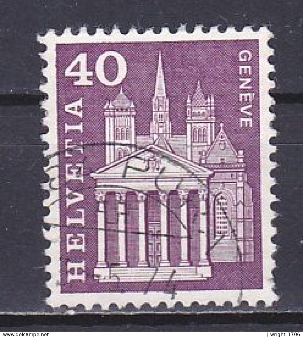 Switzerland, 1967, Monuments/Genève, 40c/Phosphor, USED - Used Stamps
