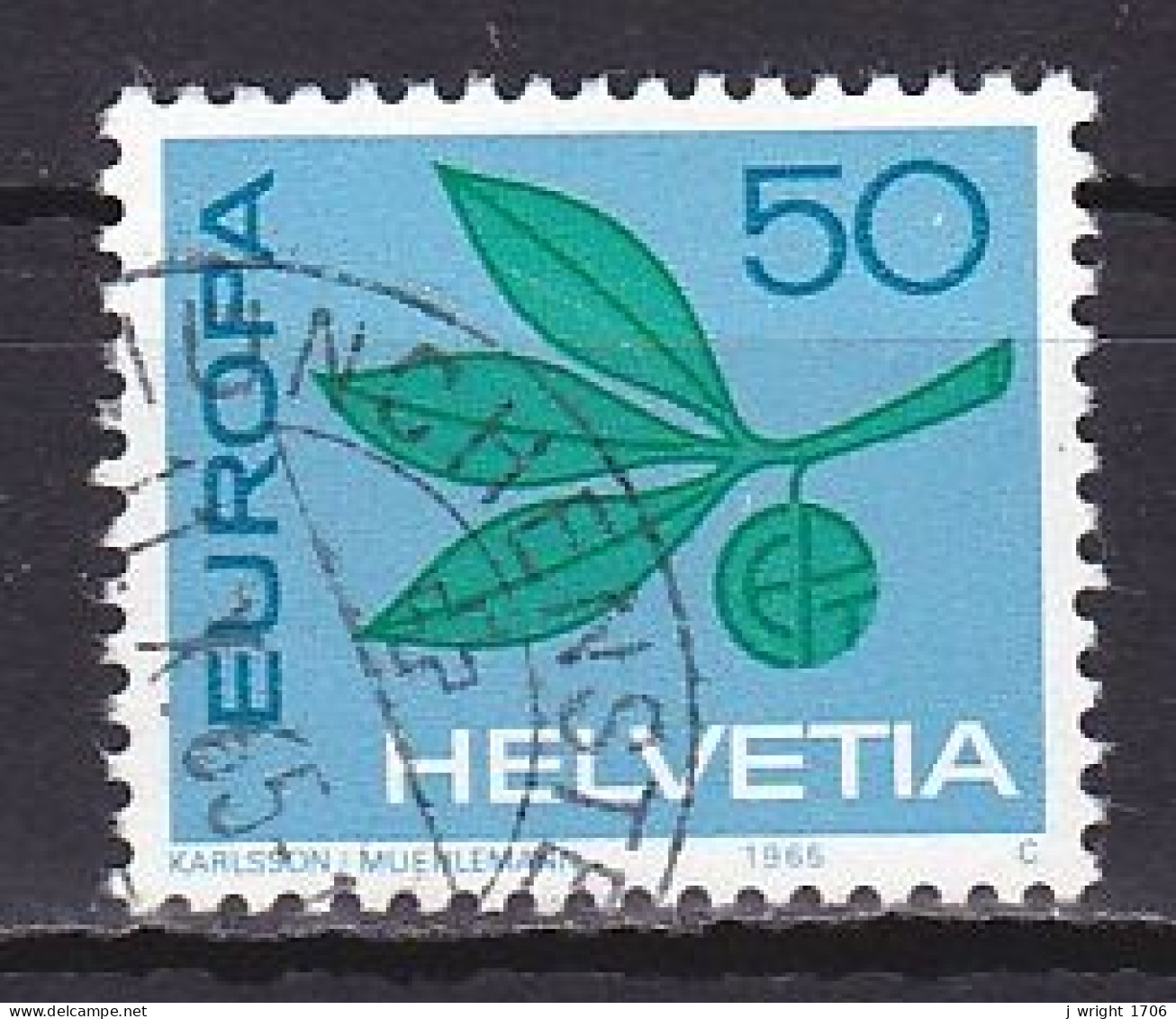 Switzerland, 1965, Europa CEPT, 50c, USED - Gebruikt
