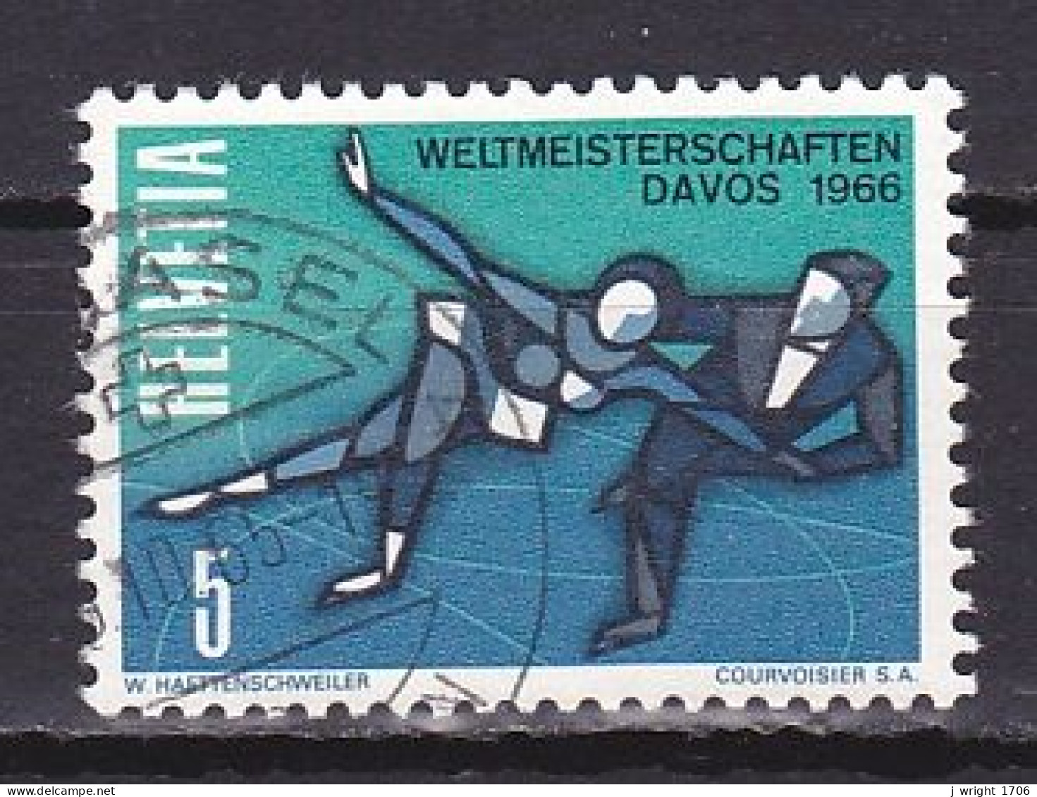 Switzerland, 1965, Figure Skating Championships, 5c, USED - Usados