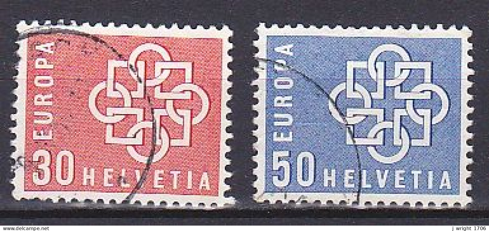 Switzerland, 1959, Europa Issue, Set, USED - Oblitérés