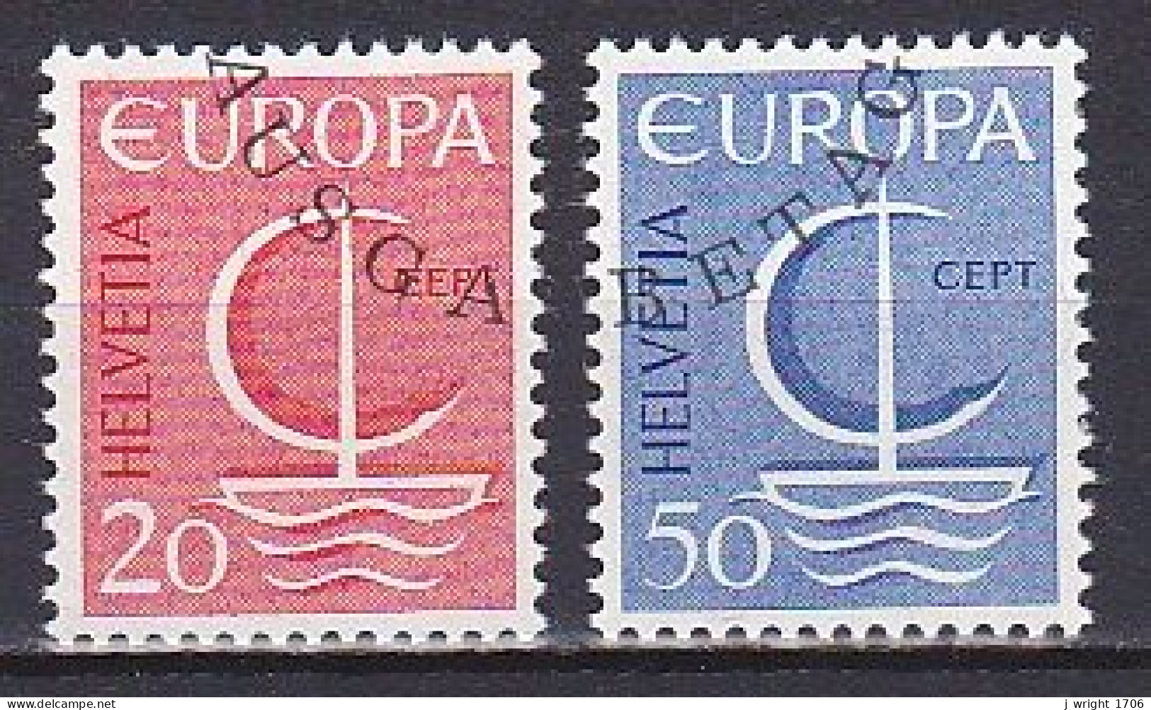 Switzerland, 1966, Europa CEPT, Set, CTO - Used Stamps