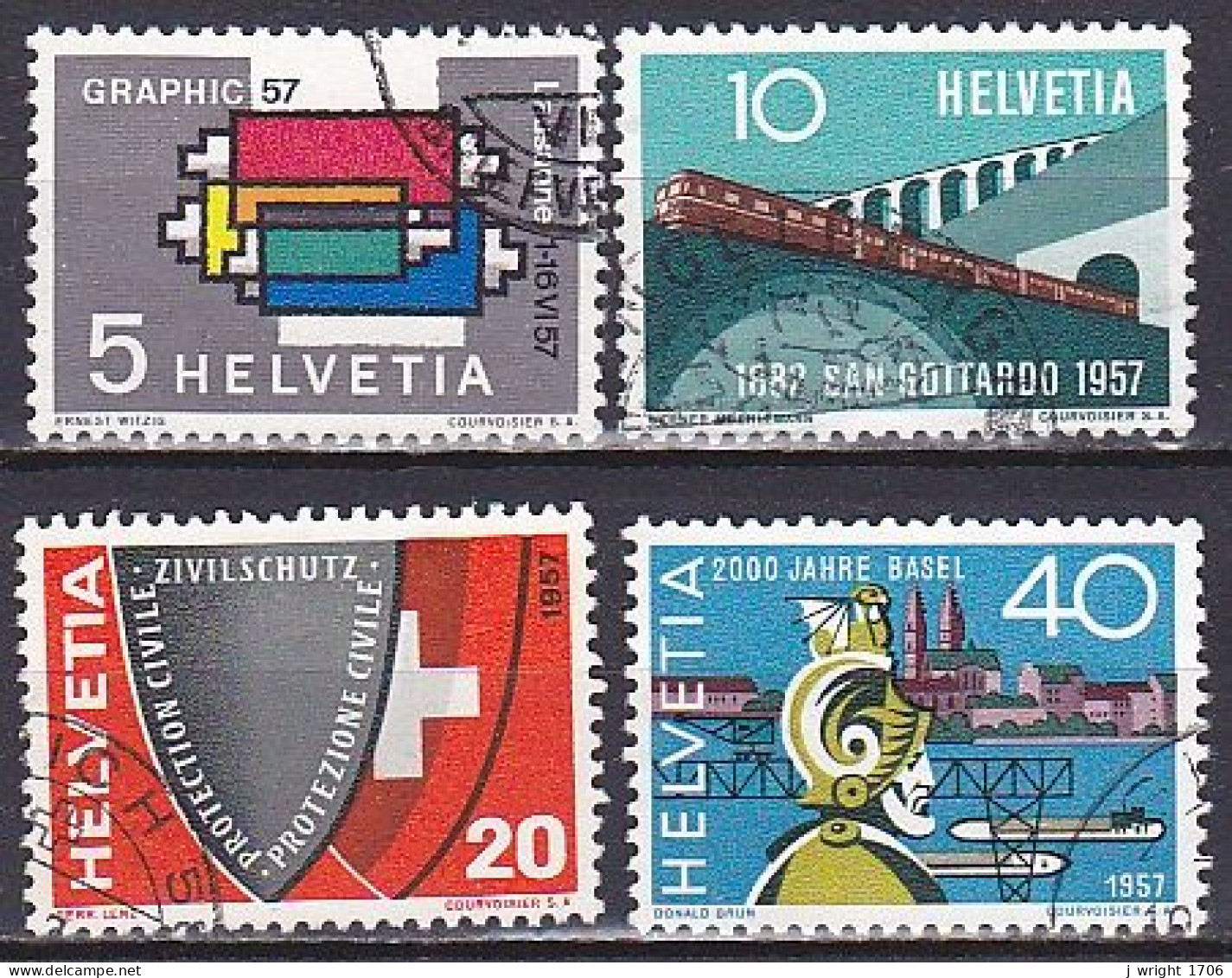 Switzerland, 1957, Publicity Issue, Set, USED - Used Stamps