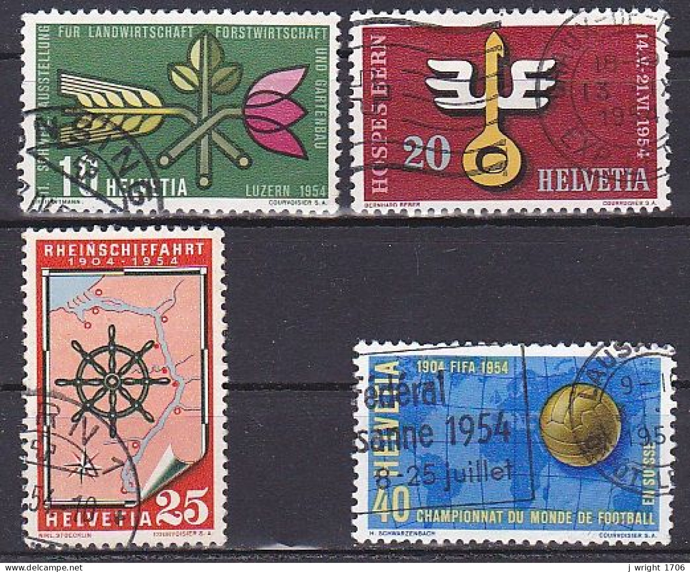 Switzerland, 1954, Publicity Issue, Set, USED - Usados