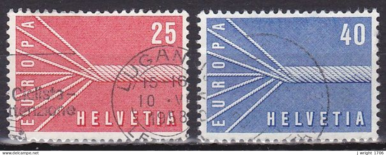 Switzerland, 1957, Europa CEPT, Set, USED - Used Stamps