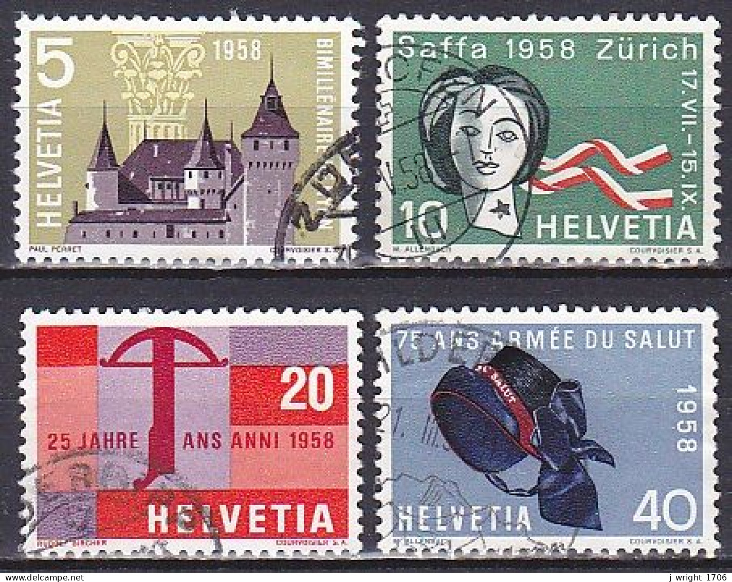 Switzerland, 1958, Publicity Issue, Set, USED - Oblitérés