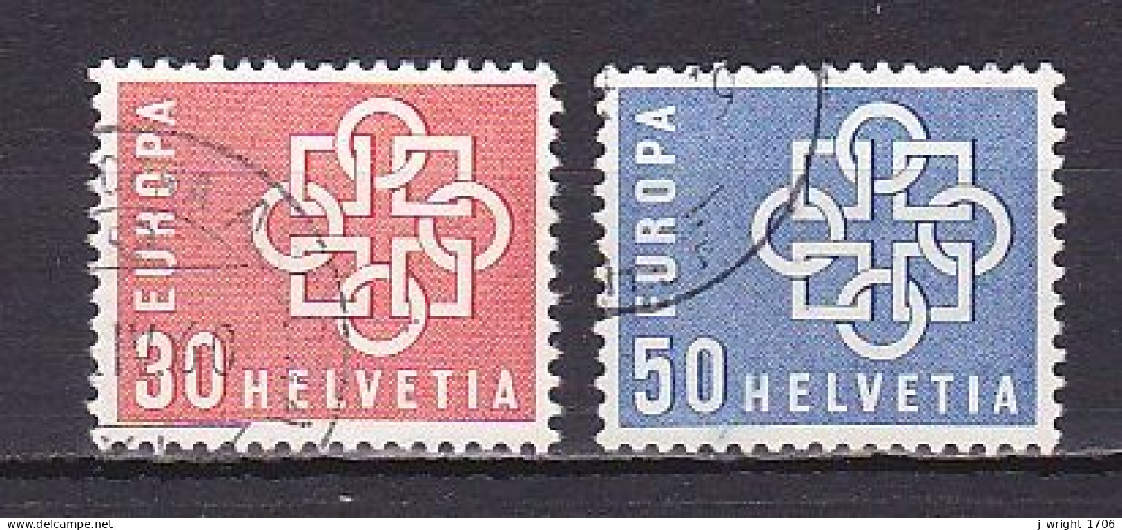 Switzerland, 1959, Europa Issue, Set, USED - Oblitérés