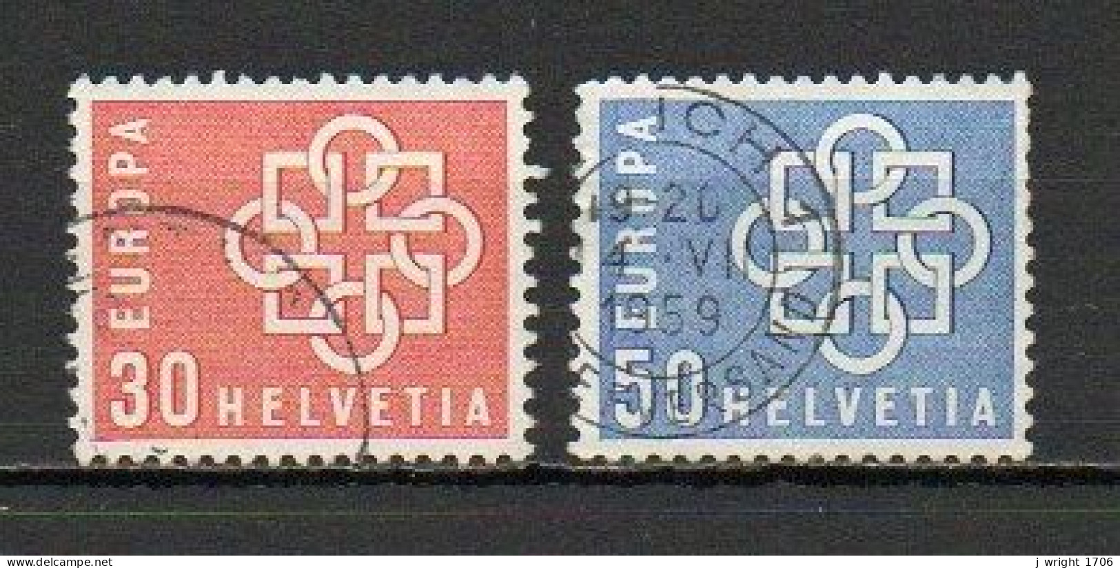 Switzerland, 1959, Europa Issue, Set, USED - Used Stamps