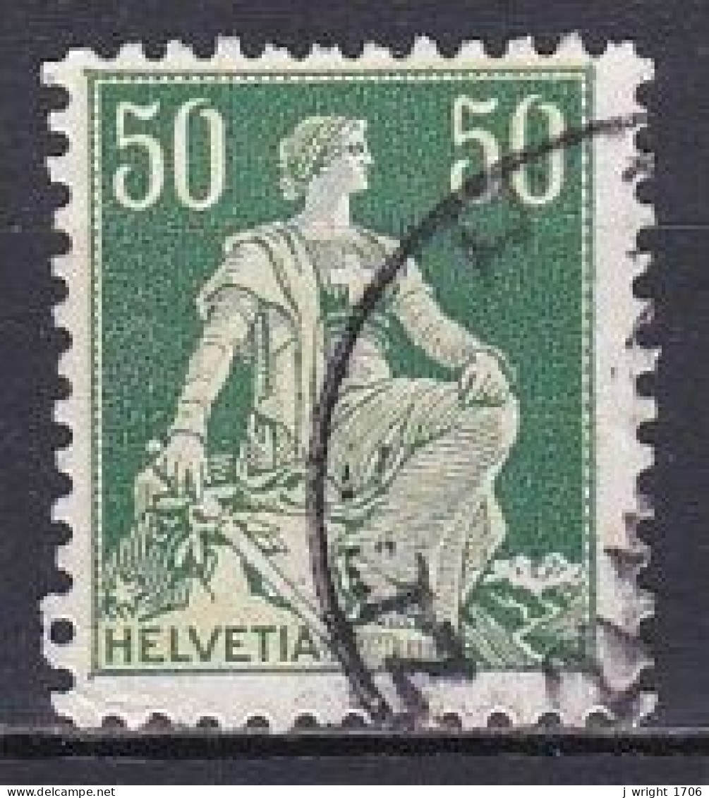 Switzerland, 1933, Helvetia With Sword/Grilled Gum, 50c, USED - Gebraucht