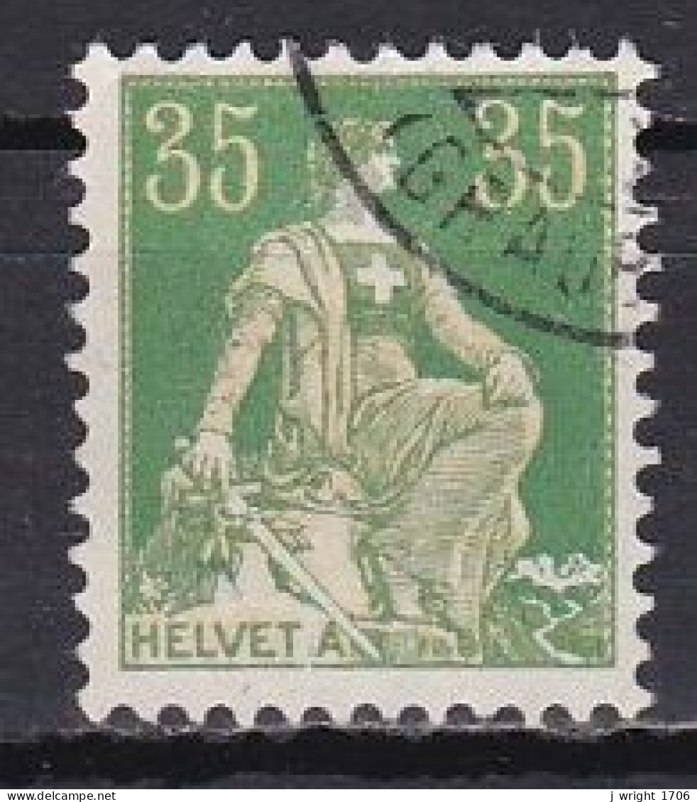 Switzerland, 1908, Helvetia With Sword, 35c, USED - Gebruikt
