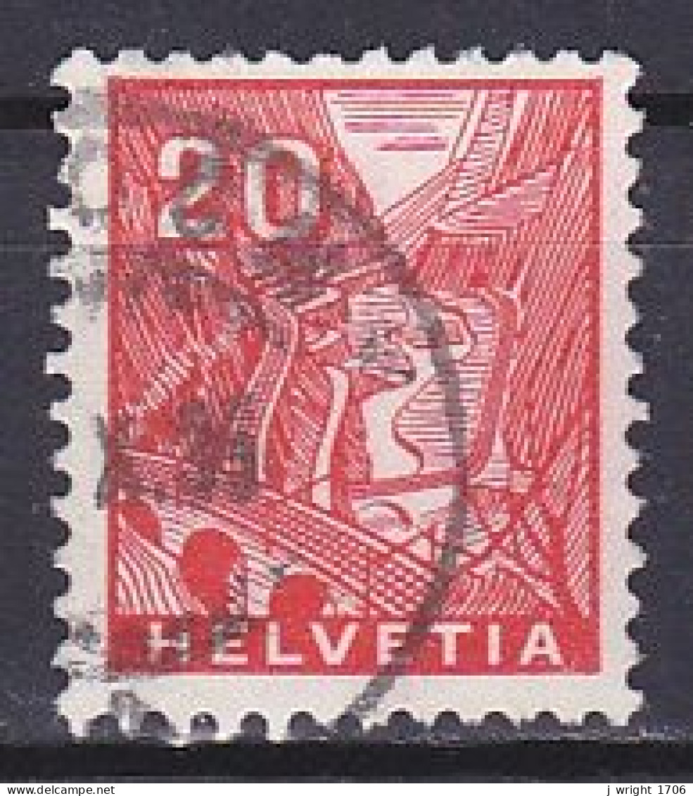 Switzerland, 1934, Landscapes/St. Gotthard Railroad, 20c, USED - Used Stamps